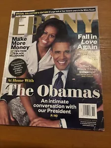 EBONY Magazine At Home With Obamas, Collector's Special Edition, NOV 2012 EXXFS - Imagen 1 de 17