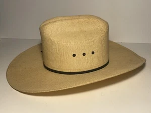 Genuine Bangora Cowboy Hat Size 7 56 Ivory Beaver Hats Western - Picture 1 of 5