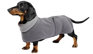 Dachshund Sweater Jacket and Winter Coat With Padded Fleece Lining High Colla... - Picture 1 of 7