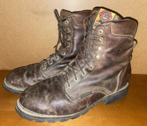 Justin Original J-Max 480 Leather Work Boots Mens Size 12 D - Picture 1 of 8