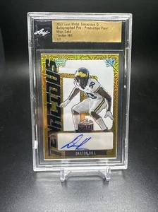 2022 Leaf Metal Draft Daxton Hill Gold Mojo 1/1 Tenacious Auto Bengals - Picture 1 of 2