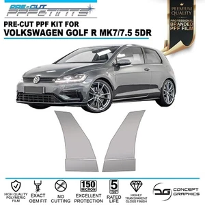 Rear Wheel Arch Stone Guard PPF Paint Protection Film For VW Golf MK7 MK7.5 5dr - Picture 1 of 4