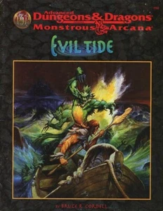 EVIL TIDE EXC! MONSTROUS ARCANA Vintage D&D Dungeons Dragons Module Adventure - Picture 1 of 3