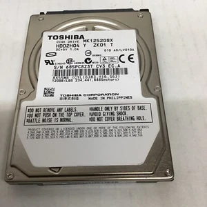 Toshiba 120GB SATA 2.5" MK1252GSX HDD2H04 9.5MM Hard Drive Tested Wiped - Picture 1 of 2