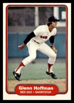 1982 Fleer #296 Glenn Hoffman Boston Red Sox Baseball card - Image 1 of 2