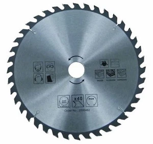 1 HM Kreissägeblatt Ø 250 mm 40 Zähne für Holz + Kunststoff Sägeblatt Kreissäge - Bild 1 von 1
