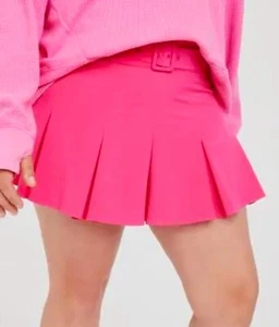 OFFLINE By Aerie Pleated Belted Tennis Skirt Skort Athleisure Prep Size Small - Picture 1 of 9