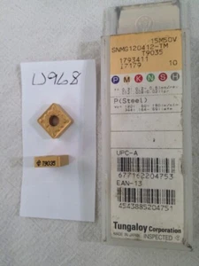 10 NEUE TUNGALOY SNMG 433 TM HARTMETALL-EINSÄTZE. GRADE: T9035 FACTORY PACKED -U968- - Bild 1 von 1