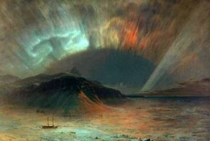 "Aurora Borealis" by Frederic Edwin Church - Picture 1 of 1