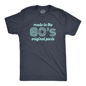 Camiseta Para Hombre Hecha en los Años 80 Piezas Originales Divertida Edad Cumpleaños Década Gráfico - Imagen 1 de 7