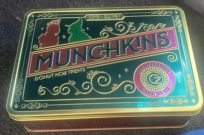 Rare Dunkin WICKED Munchkin Tin Glinda & Elphaba Pink & Green (Ships TODAY) - Image 1 of 2
