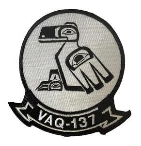 US Navy VAQ-137 Rooks Electronic Attack Squadron Patch - Foto 1 di 1
