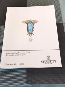 Christie’s Geneva – Important Art Nouveau Jewels Lalique and Fouquet – May 1989 - Imagen 1 de 1