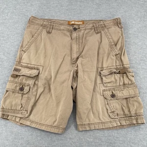 Lee Dungarees Cargo Shorts Men's Size 36 Tan Relaxed Fit Work Vtg Y2K - Picture 1 of 9