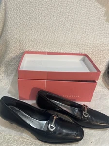 Vintage Caligarius Acinos schwarz Nappa Größe 8 Schuhe - Bild 1 von 9