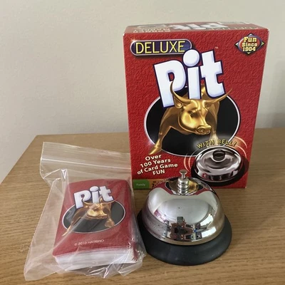 DELUXE PIT Family Card Game With Bell 2015 PreOwned Complete - Image 1 of 4