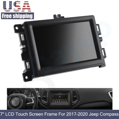 7" LCD Display Touchscreen For 2017-2020 Jeep Compass Radio Navigation US Stock Foto 1 de 4