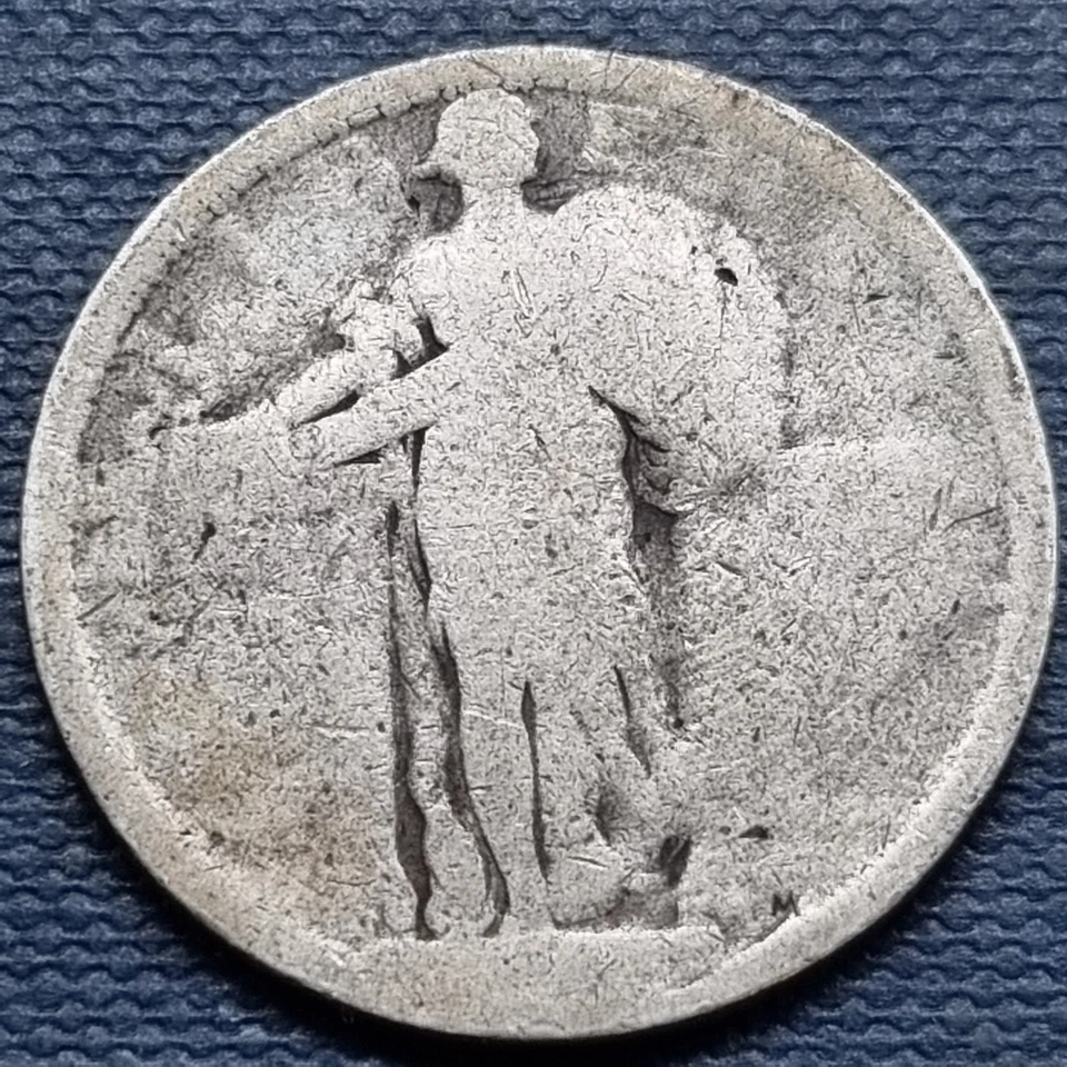 1917 S Standing Liberty Quarter 25c Type 1 Cool Lowball #94966 - Image 1 of 2