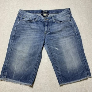Lucky Brand Denim Jeansshorts Größe 10 Taille 30 Cutoff Distressed Zoe Bermuda - Bild 1 von 7
