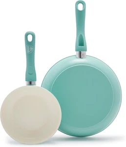 Greenlife Non Stick Fry Pan Set (7" & 10"), Non-Toxic Pfas-Free Ceramic Skillets - Picture 1 of 11