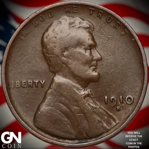 1910 S Lincoln Cent Wheat Penny A8267 - Picture 1 of 2