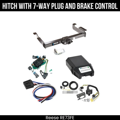 Hitch Tow PKG+ Brake Control For 00-02 Chevy Express GMC Savana 1500 2500 3500 - Image 1 of 4