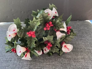 2 Vintage Weihnachten Stechpalme Kiefer Glocken Plektren Künstliche Urlaub Blumen Sprays Set - Bild 1 von 5