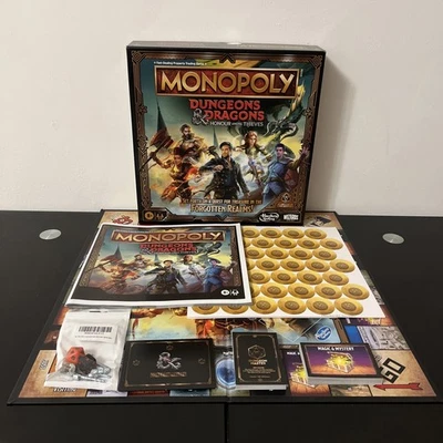 Monopoly Dungeons & Dragons: Honor Among Thieves Board Game Open, Never Played - Image 1 of 4