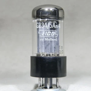 Mullard Wide/Fat Base GZ34/5AR4 OO-Getter No Notch Blackburn England 1959 f31 - Picture 1 of 15