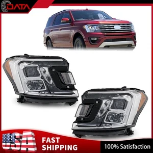 Left | Right Side Headlight Assy For Ford Expedition 2018-2021 Halogen w/ Bulbs - Picture 1 of 18