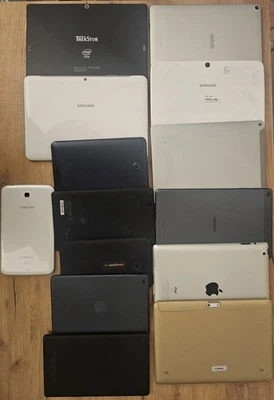  14 Tablet Konvolut Samsung Apple Asus Lenovo Amazon Trekstor ungetestet  - Bild 1 von 4
