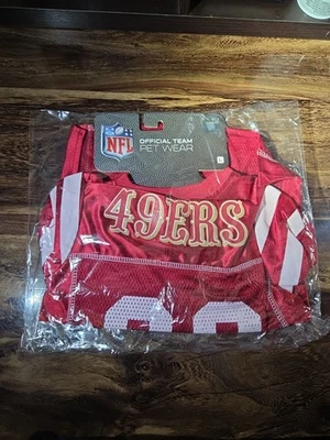 PETS FIRST San Francisco 49ers Mesh Pet Jersey OFFICIALLY LICENSED NFL - Size LARGE