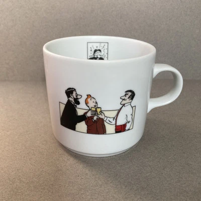 TASSE MUG TINTIN en porcelaine Hergé MOULINSART 1998 Les 7 Boules De Cristal - Photo 1/4