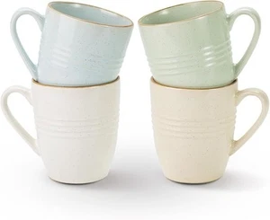 Famiware Jupiter Coffee Mugs Set of 4, 14 OZ Oven & Dishwasher Safe, Multi-color - Picture 1 of 6