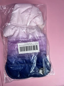 Nueva CHAQUETA ACOLCHADA REVERSIBLE CON CAPUCHA Rosa Ombré Ropa Justice Dogs talla XS - Imagen 1 de 3