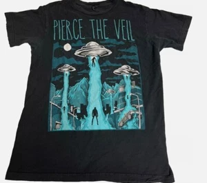 Pierce El Velo Banda Camisa OVNI Abducción Camiseta Algodón Unisex Camiseta S-5XL - Imagen 1 de 6