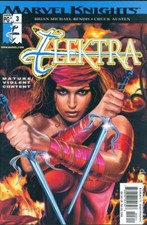 Elektra #3B Horn Censored Variant 2nd Printing FN 2001 Stock Image