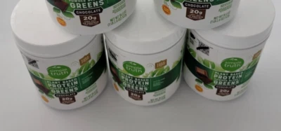 3 SIMPLE TRUTH Plant Based Protein Powder Blend Greens Chocolate 18.4 oz x 3 - Image 1 of 4