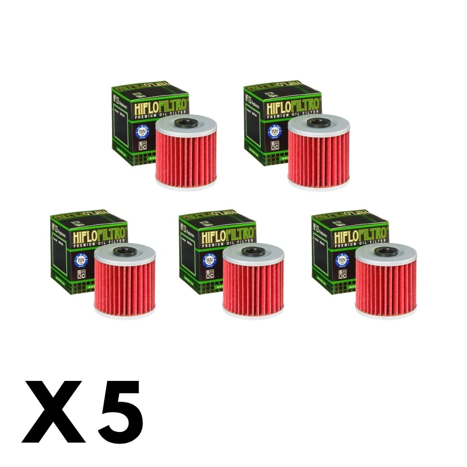 5 Pack Hiflo Oil Filter for Kawasaki KLR650/KL650 2000-2005 — 第 1/1 张图片