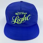 Vintage Seagram's Mount Royal Light Bright Blue Adjustable Nylon Hat
