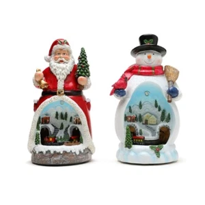 Christmas Cabin Figurine Musical Box with Train LED Light for Boy Girl Men Women - Bild 1 von 10