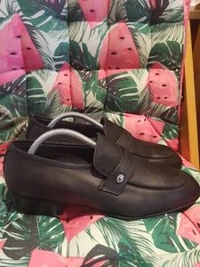 Roland Cartier men's black suede slip ons smart EUR 41 - Picture 1 of 20