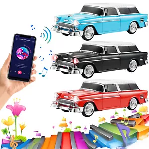 Bluetooth 1955 Retro Car Replica Speaker Home Decor High Fidelity Sound FM Radio - Picture 1 of 12