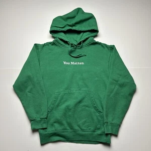 You Matter by Demetrius Harmon Pullover Verde Sudadera con Capucha Adulto Talla Pequeña - Imagen 1 de 5