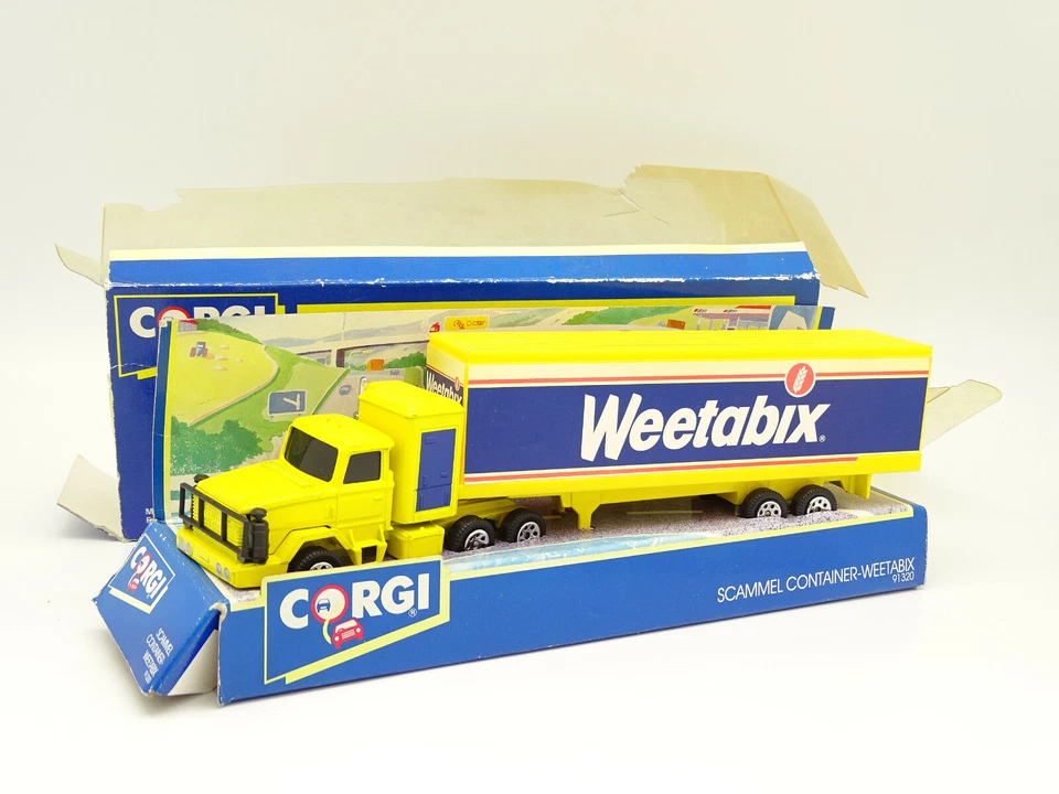 Corgi 1/76 - Scammel Semi Rimorchio Container Weetabix - Immagine 1 di 1