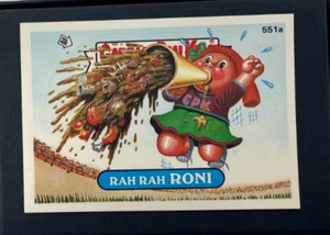 1988 Topps Garbage Pail Kids Series 14 Rah Rah Roni #551a