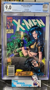 Uncanny X-Men #267 Newsstand CGC 9.0 3rd Gambit 1990 - Picture 1 of 1