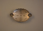 Old Pawn Navajo Indian Handstamped Sterling Silver Dish Tray - 4 1/4"