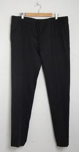 Valentino Men Black Chino Pants Fabric Drawstring Elastic Waist Trousers IT 52 - Picture 1 of 8