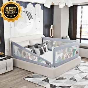 Bopeep Kids Safety Bed Rail Guard Adjustable Folding Barrier for Toddler (150cm) - Picture 1 of 12